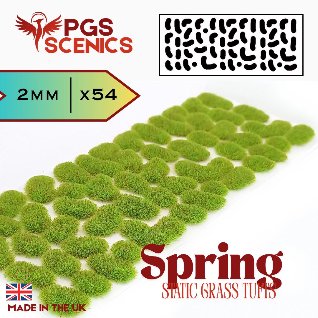 Spring - 2mm - Irregular static grass tufts
