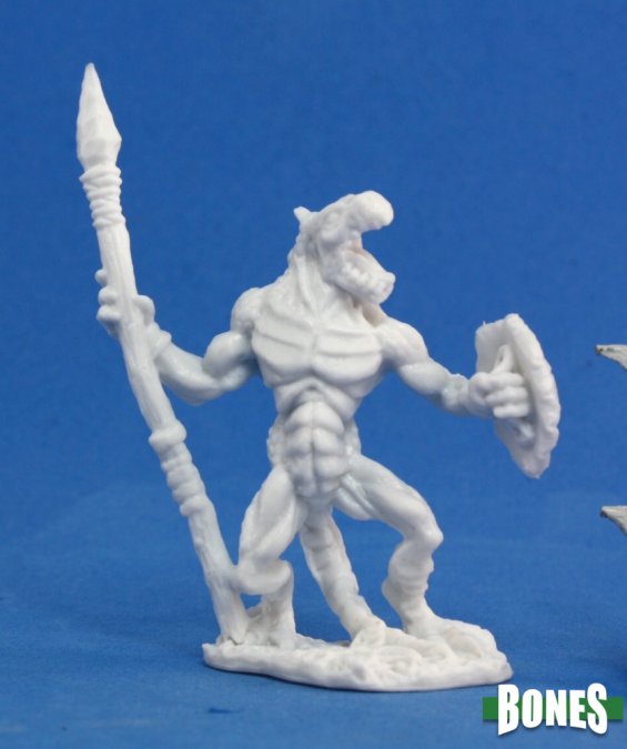 Reaper Bones 77050 - Lizardman Warrior