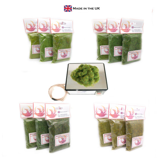 Pro Grass Box Static Grass Applicator Four Seasons Bundle