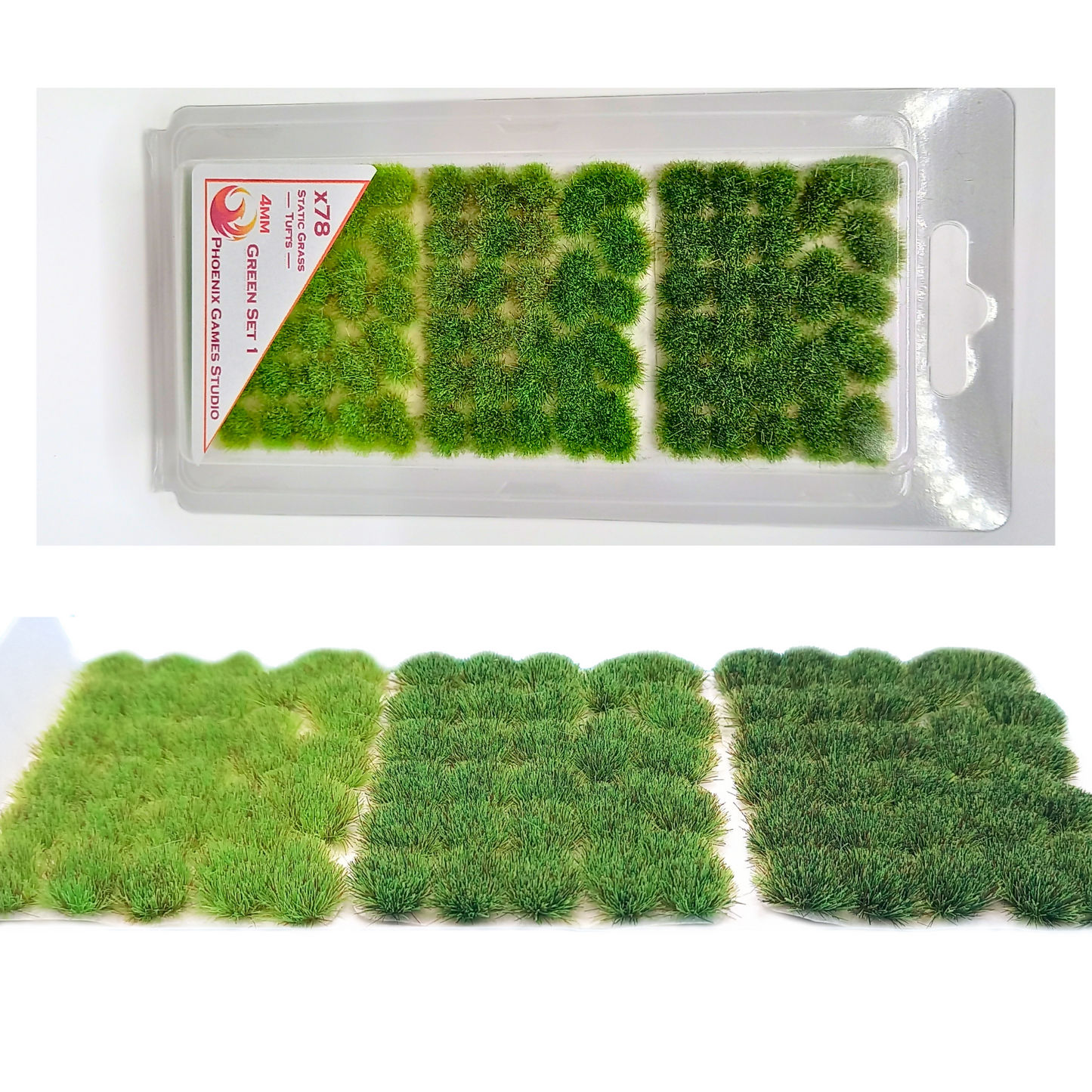Static Grass tufts: Green Set 1