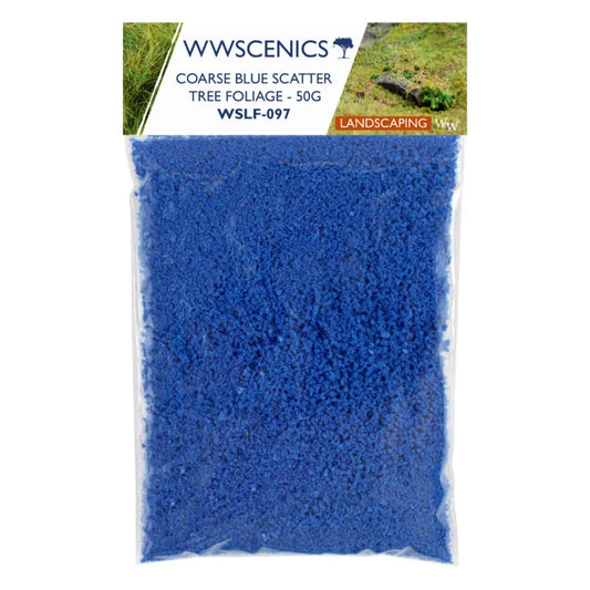 Coarse - Blue Flower Flock - Tree Foliage - 50g