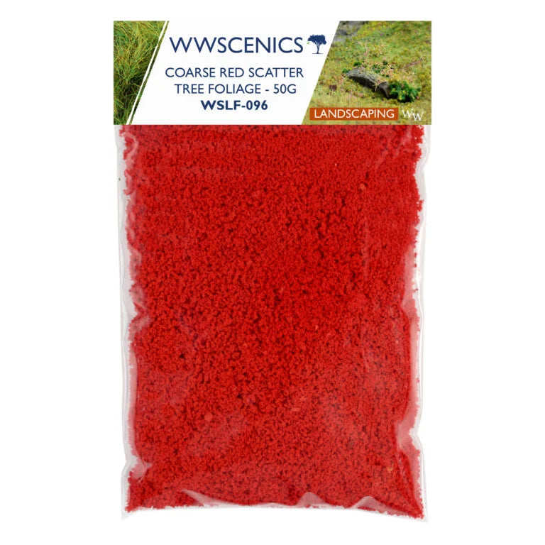 Coarse - Red Flower Flock - Tree Foliage - 50g