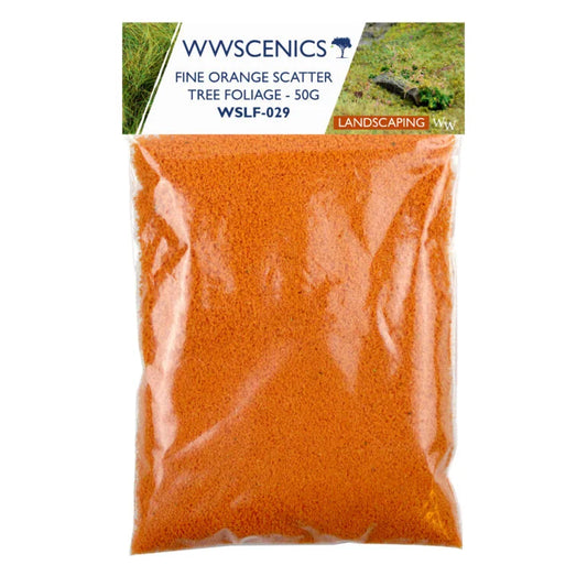 Fine - Orange Flower Flock - Tree Foliage - 50g