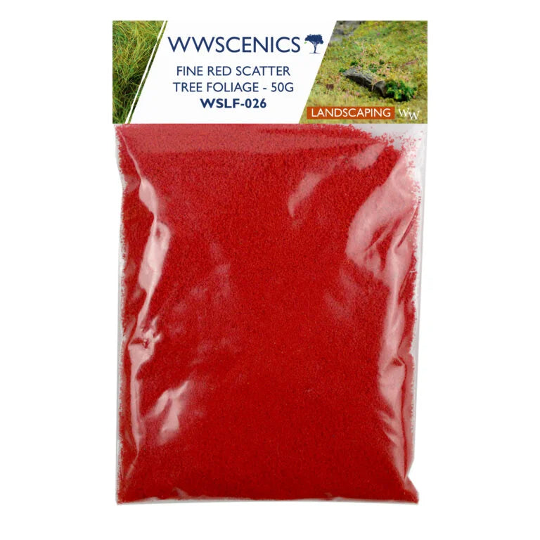 Fine - Red Flower Flock - Tree Foliage - 50g