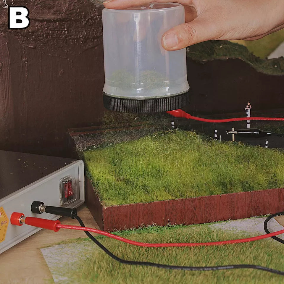 2-in-1 Static Grass Flocking Box & Applicator