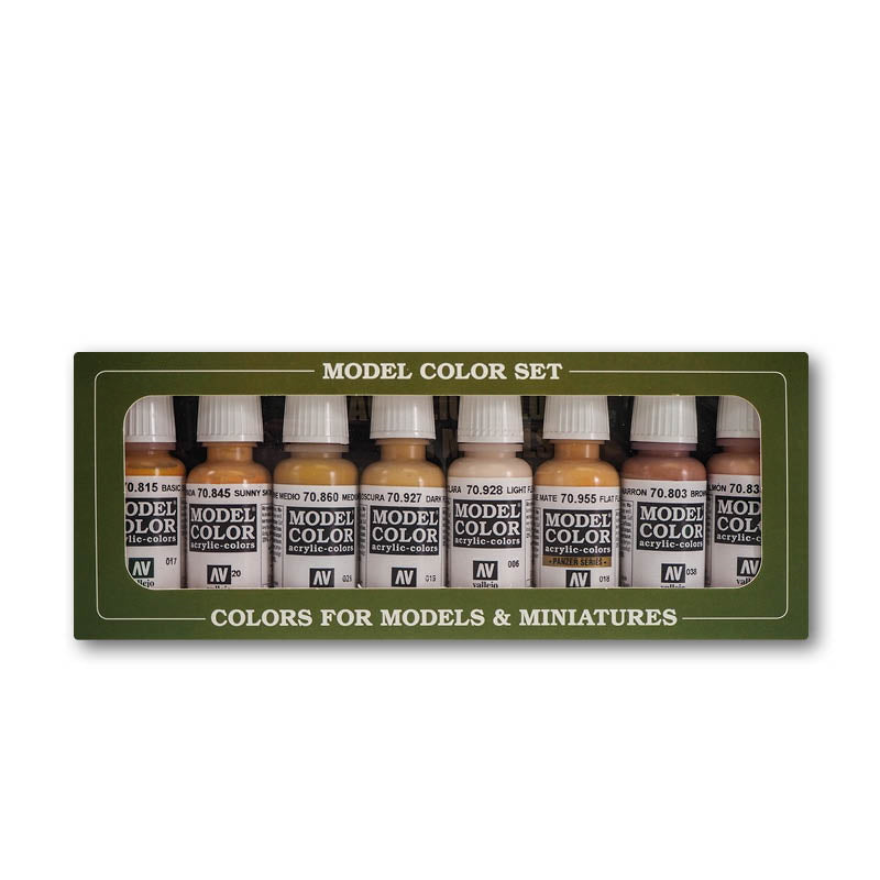 AV Vallejo Model Color - Face/Skin tones 8 paint set VAL70124