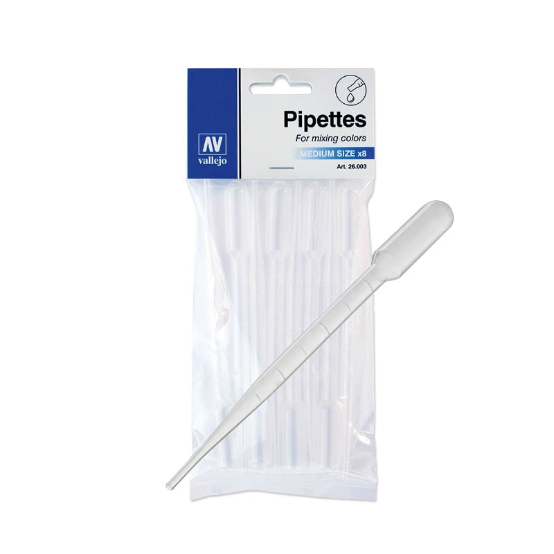 AV Vallejo Tools - Pipettes 3 ml/0.10 fl oz (8) 26003