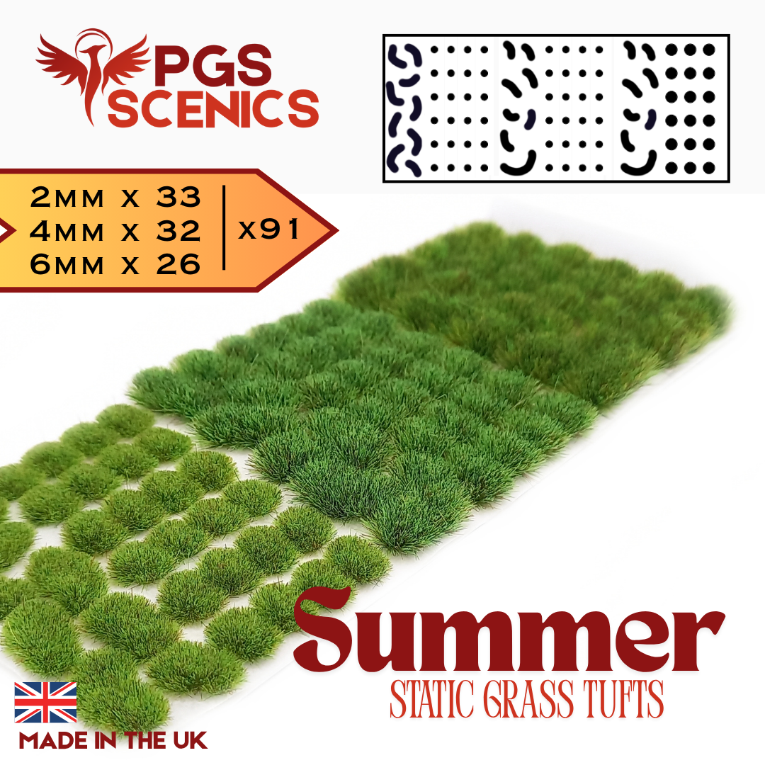 Summer - x91 2/4/6mm Mixed Static Grass Tufts