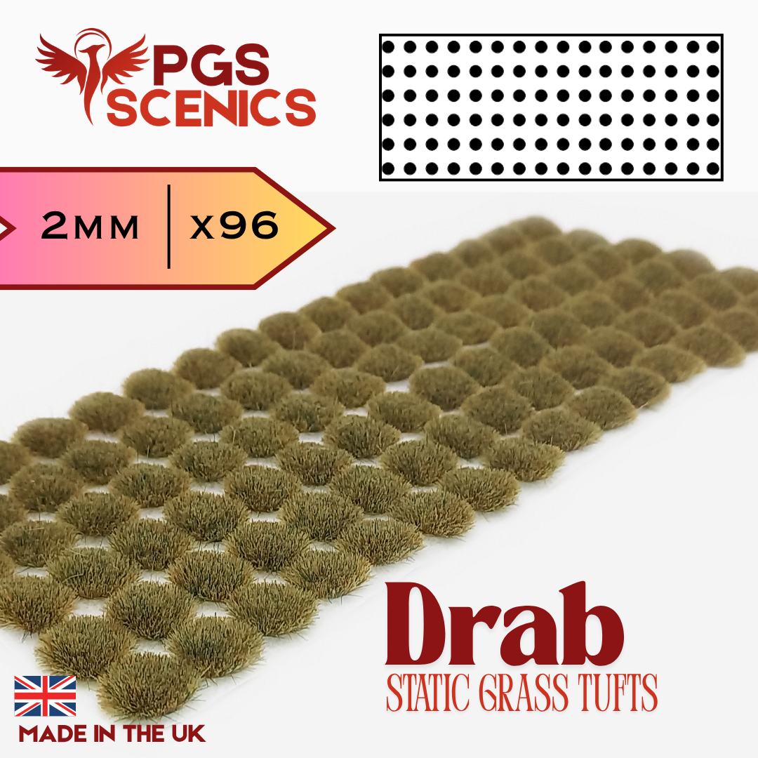 Drab - 2mm - Standard static grass tufts