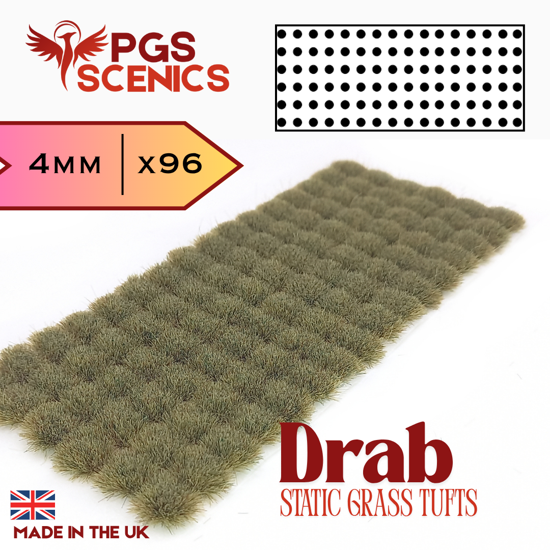 Drab - 4mm - Standard static grass tufts