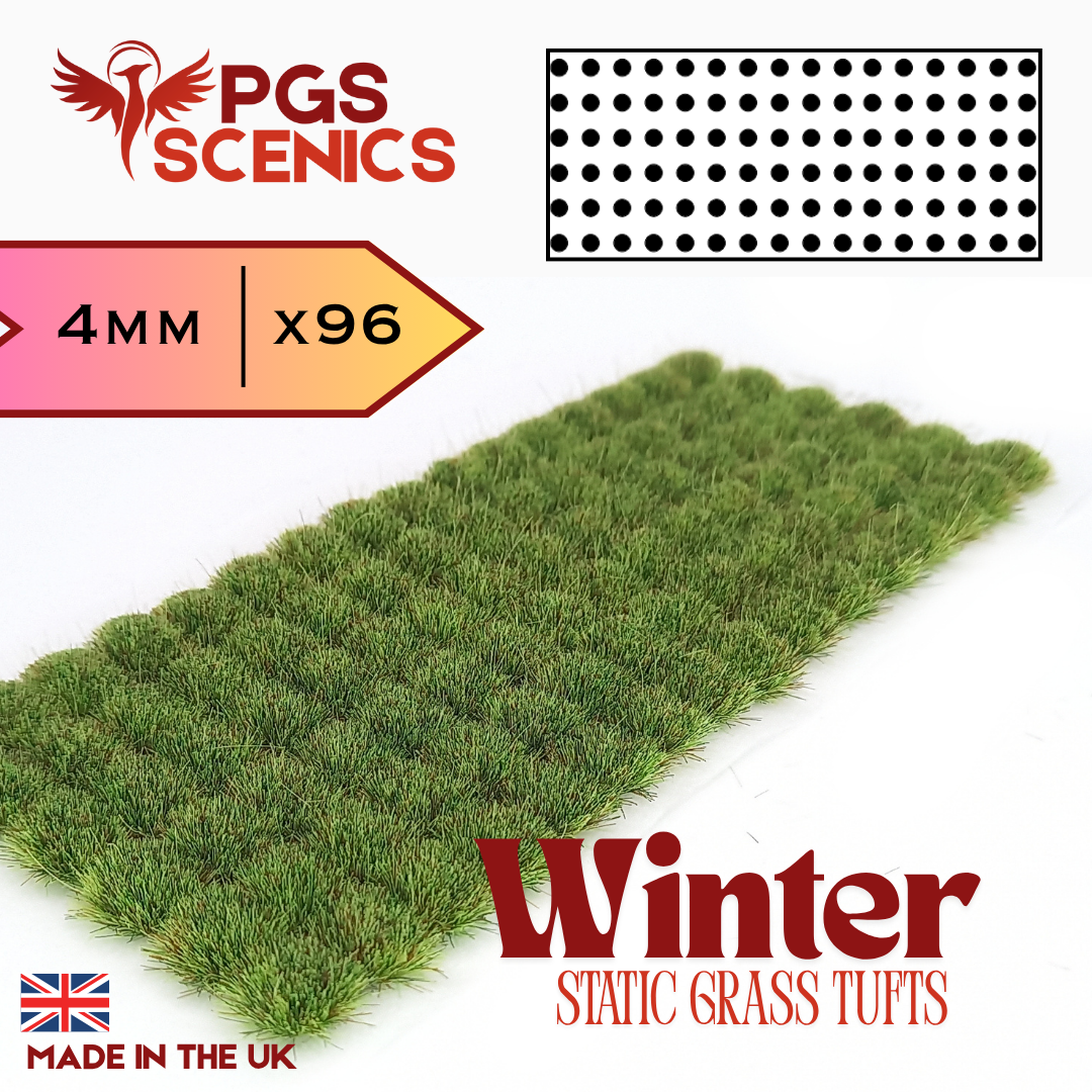 Winter - 4mm - Standard static grass tufts