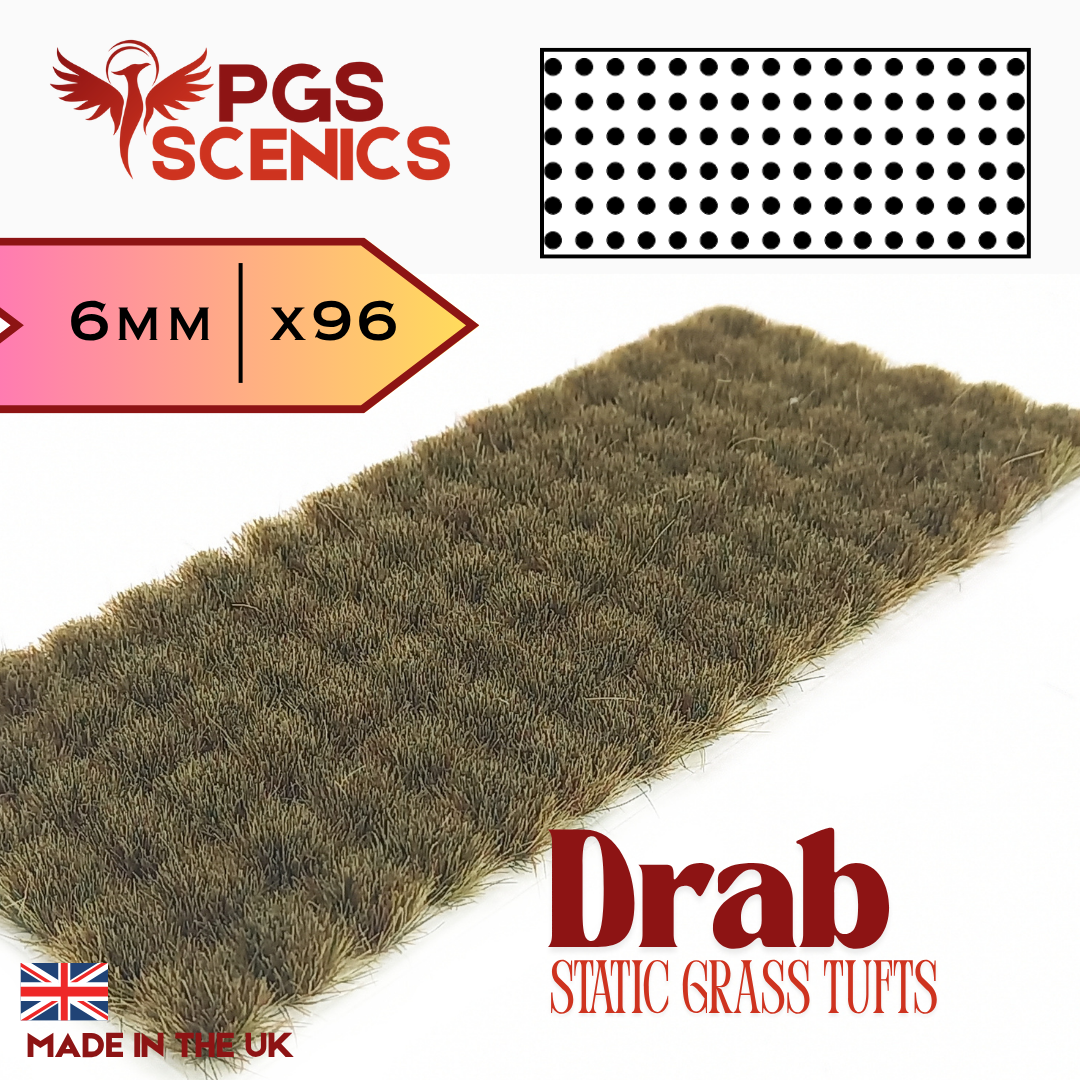 Drab - 6mm - Standard static grass tufts