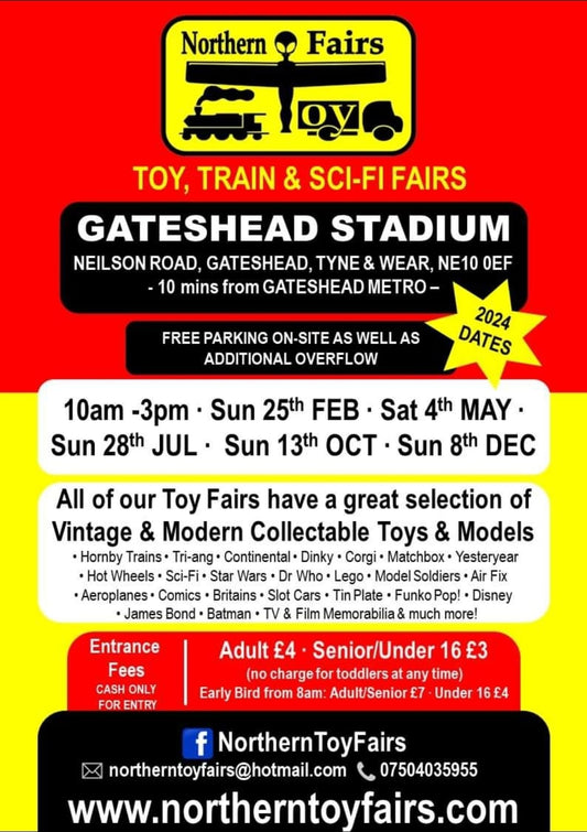 Sun 28th July | Gateshead | Toy Train & Sci-Fi Fair