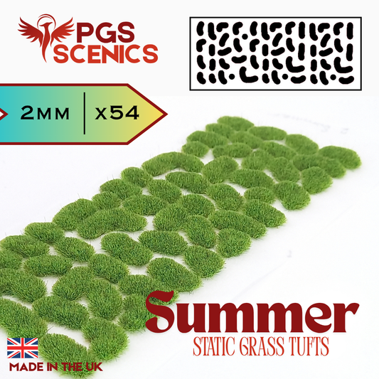 Summer - 2mm -  Irregular static grass tufts