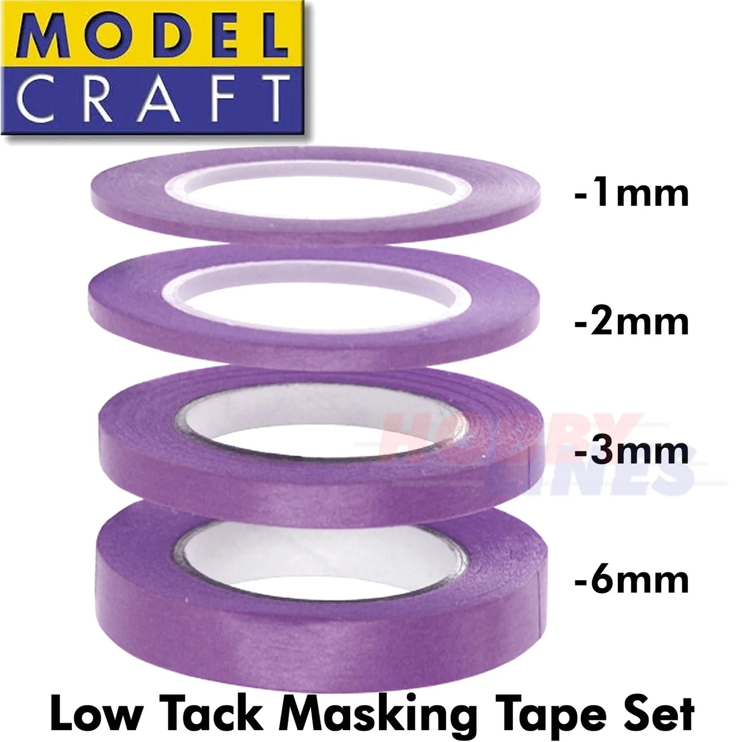 Modelcraft Low-Tack Masking Tape (4 pack)