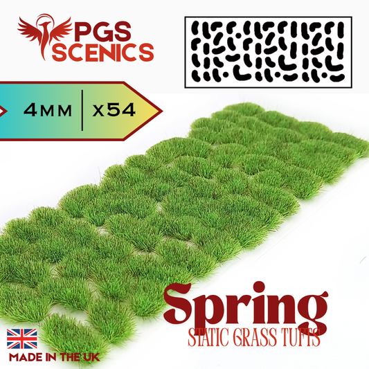 Spring - 4mm -  Irregular static grass tufts