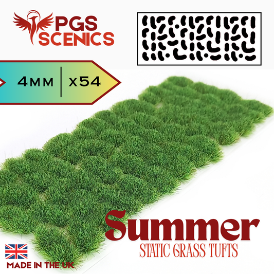 Summer - 4mm -  Irregular static grass tufts