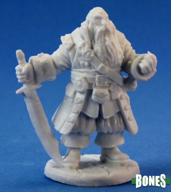 Reaper Bones 77132 - Barnabus Frost, Pirate Captain