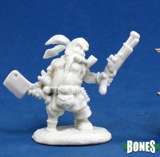 Reaper Bones 77133 - Gruff Grimecleaver, Dwarf Pirate