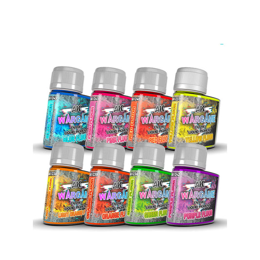 AK - Liquid Pigments - Fluor Full Set 8 x 35ml