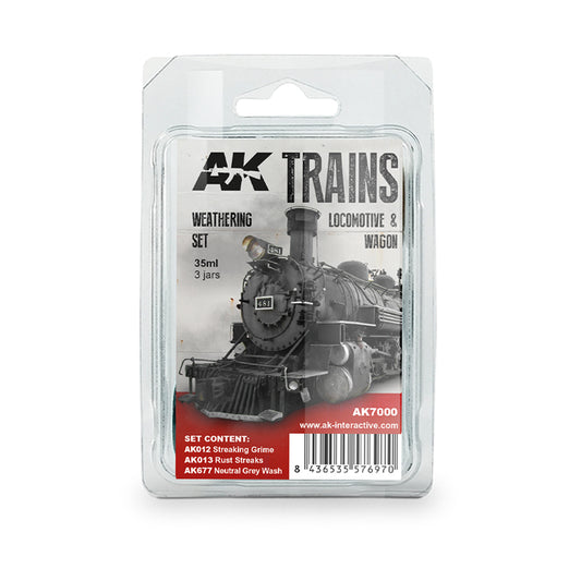 AK7000 - AK Interactive - Trains Locomotive & Wagon Weathering Set