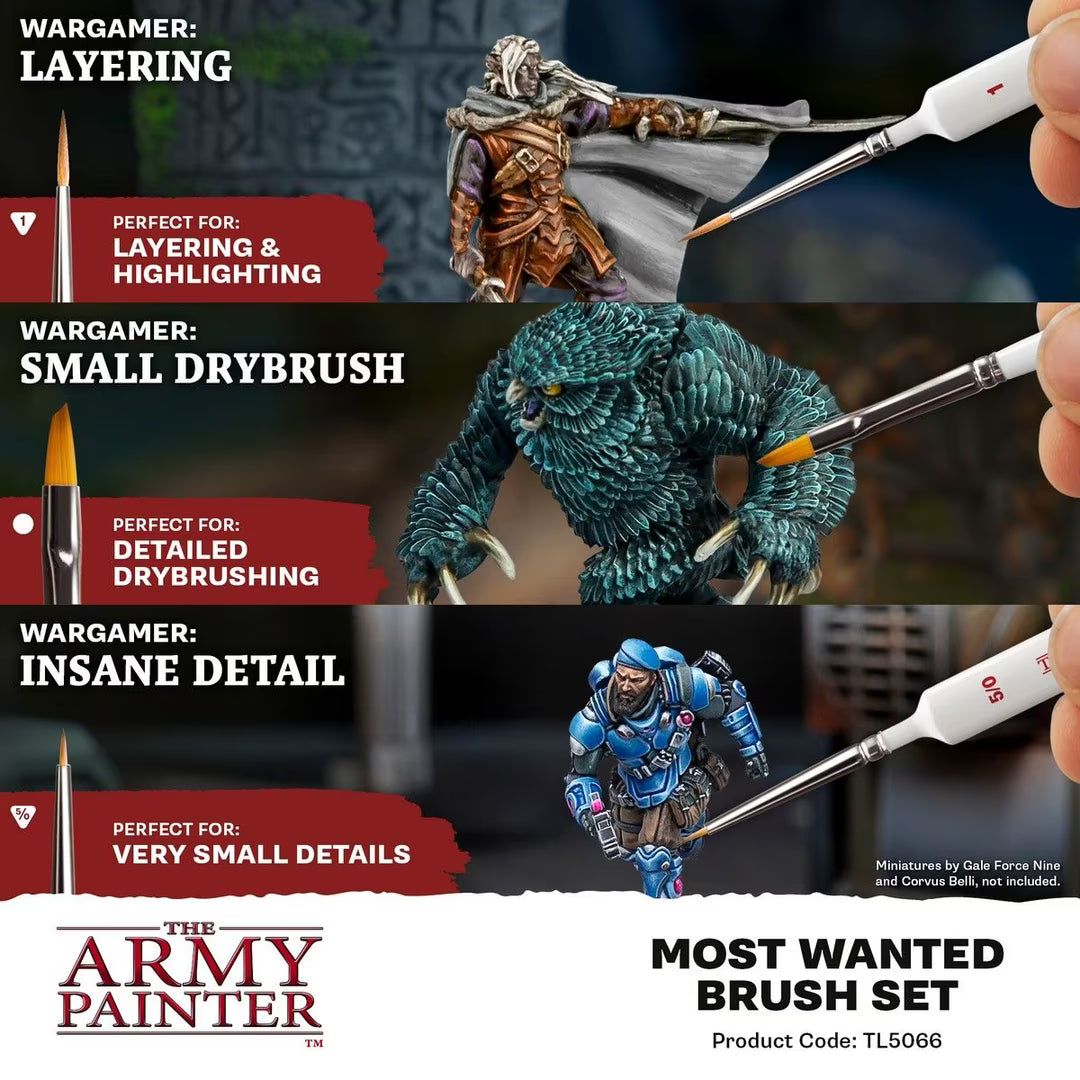 The Army Painter - Most Wanted Brush Set V2