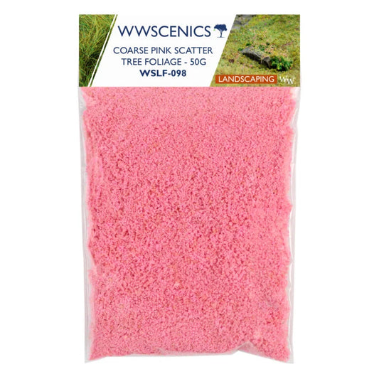 Coarse - Pink Flower Flock - Tree Foliage - 50g
