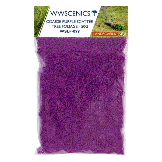 Coarse - Purple Flower Flock - Tree Foliage - 50g