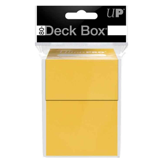 Ultra Pro Trading Card Storage Case - Holds 80 Cards - Yellow
