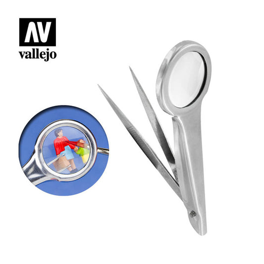 AV Vallejo Tools - Tweezers with Magnifier - T12001
