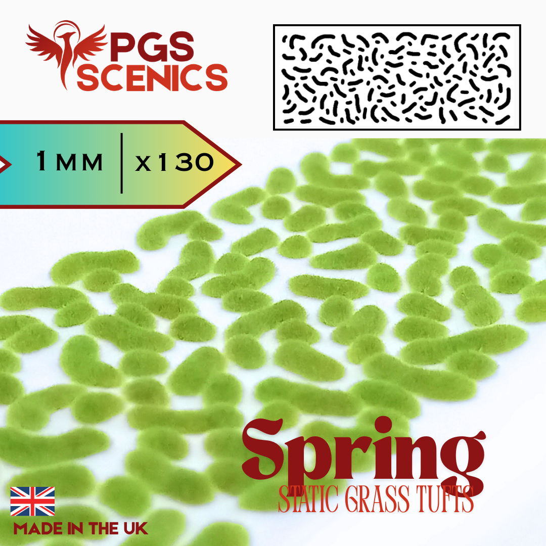 Spring - x130 1mm Static Grass Tufts