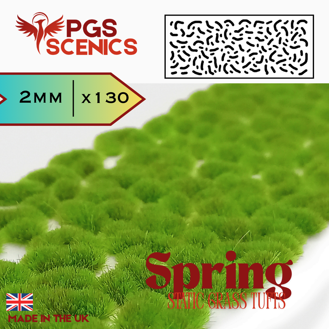 Spring - x130 2mm Static Grass Tufts