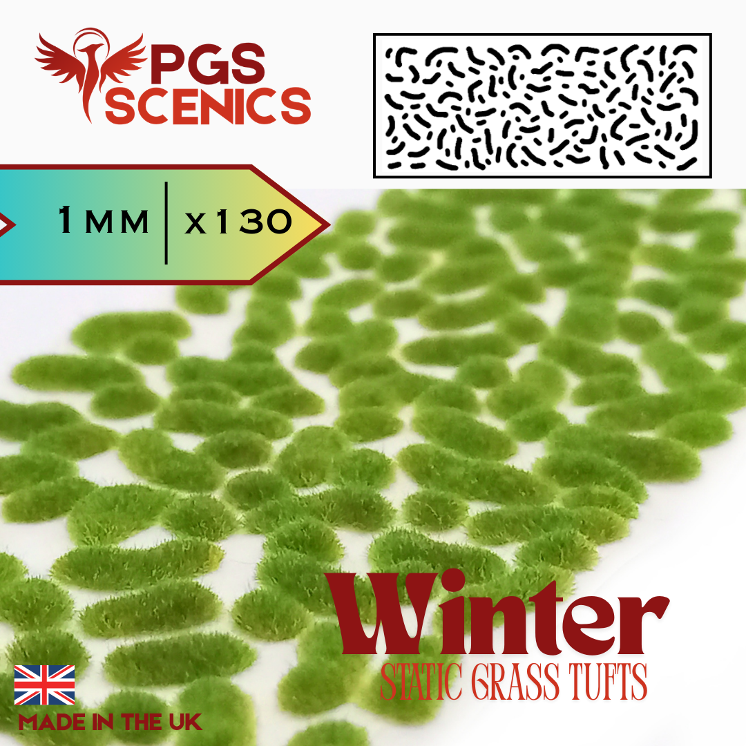 Winter - x130 1mm Static Grass Tufts