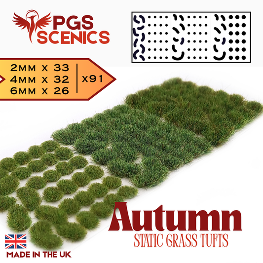 Autumn - x91 2/4/6mm Mixed Static Grass Tufts
