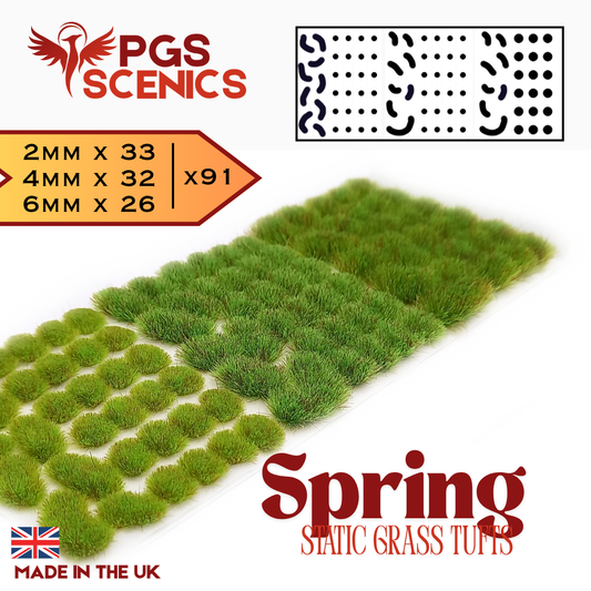 Spring - x91 2/4/6mm Mixed Static Grass Tufts