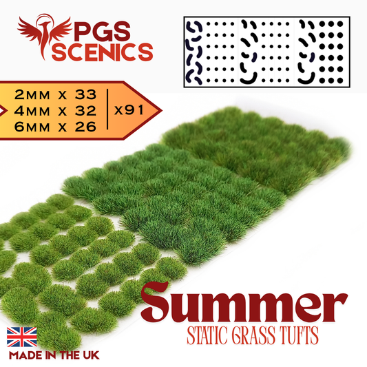 Summer - x91 2/4/6mm Mixed Static Grass Tufts