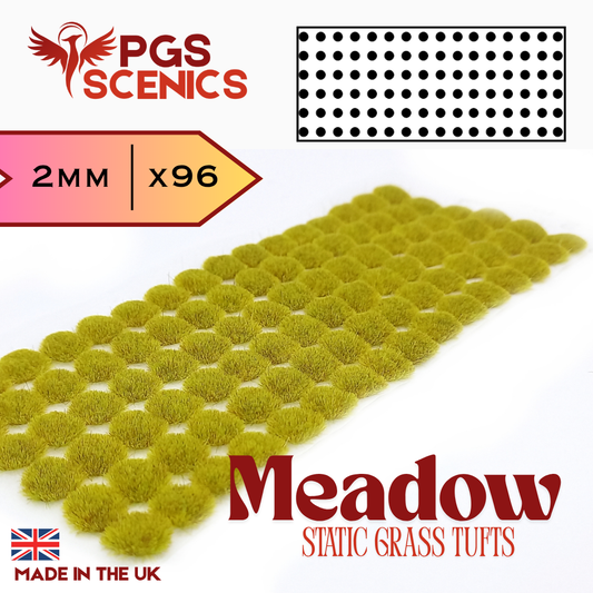 Meadow - 2mm -  Standard static grass tufts