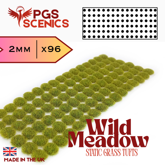Wild Meadow - 2mm -  Standard static grass tufts