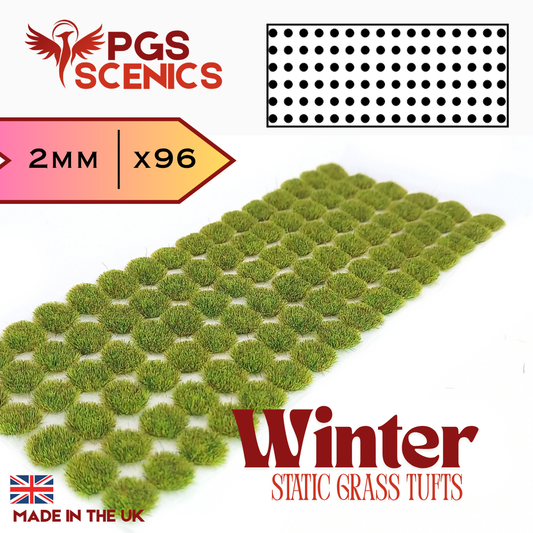 Winter - 2mm -  Standard static grass tufts