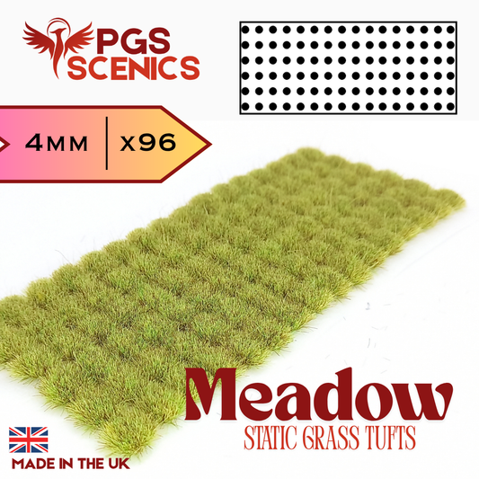 Meadow - 4mm -  Standard static grass tufts