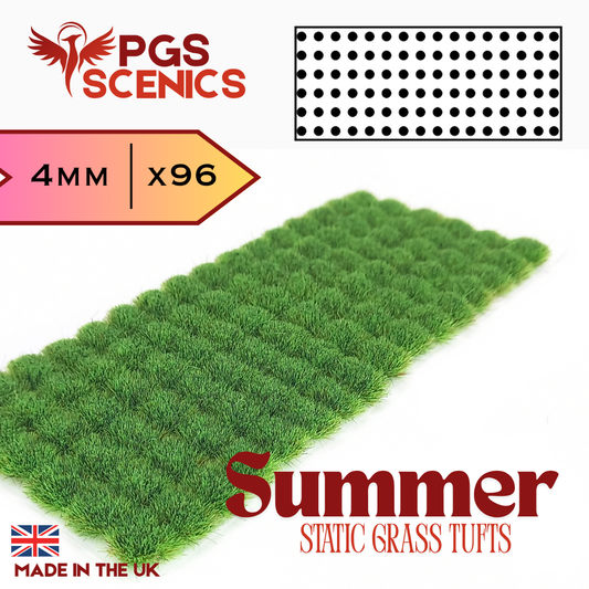 Summer - 4mm -  Standard static grass tufts