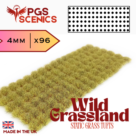 Wild Grassland - 4mm -  Standard static grass tufts