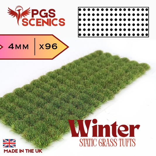 Winter - 4mm -  Standard static grass tufts