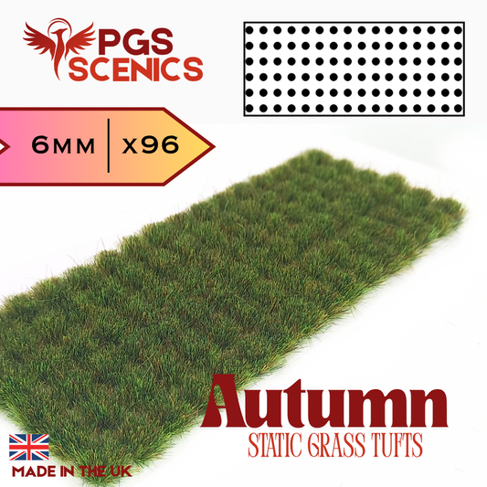 Autumn - 6mm -  Standard static grass tufts