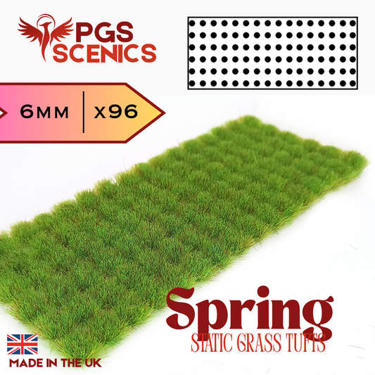 Spring - 6mm -  Standard static grass tufts