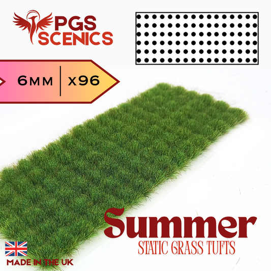 Summer - 6mm -  Standard static grass tufts