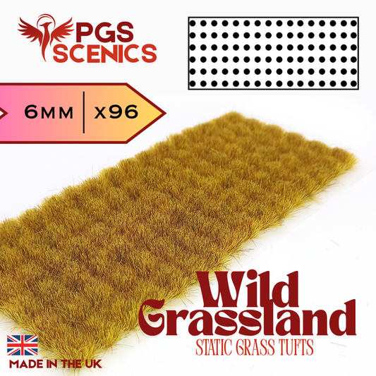 Wild Grassland - 6mm -  Standard static grass tufts