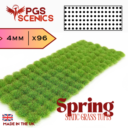 Spring - 4mm -  Standard static grass tufts