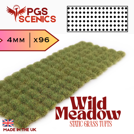 Wild Meadow - 4mm -  Standard static grass tufts