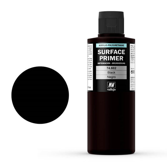 Vallejo Surface Primer - Black (200ml)